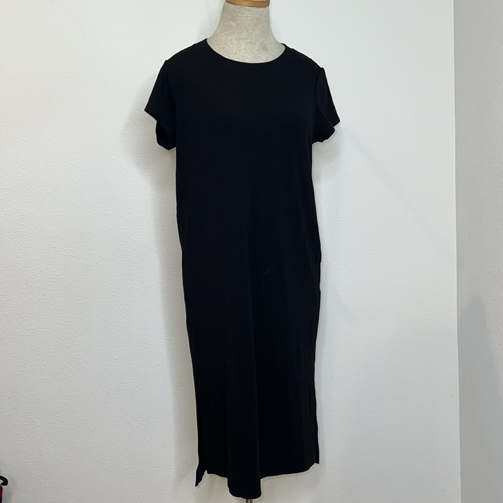 Splendid Ribbed Knit T-Shirt Dress